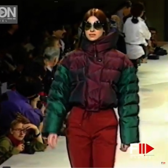 Issey Miyake 1993 Fall runway silk down iridescent metallic puffer jacket - Picture 15 of 16